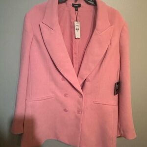 Versona Pink Tailored Blazer with Short Sleeves